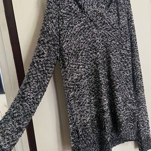 Harley Davidson oversized sequin sweater with hood size large